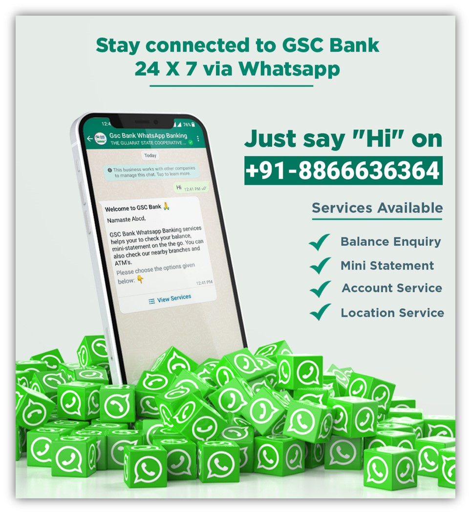 Whatsapp Banking 24x7 Digital Banking Gsc Bank